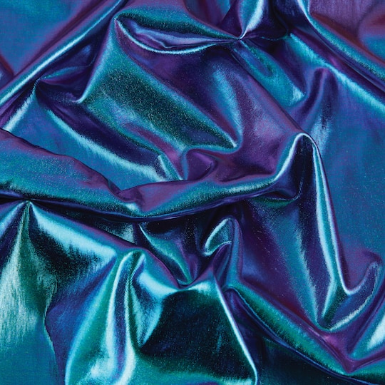 Cosplay by Yaya Han Purple & Blue Oil Slick 4-Way Stretch Jersey Fabric